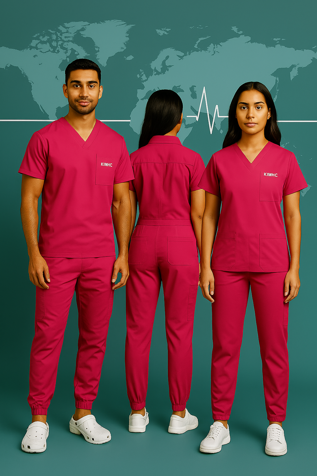 Short sleeve scrubs