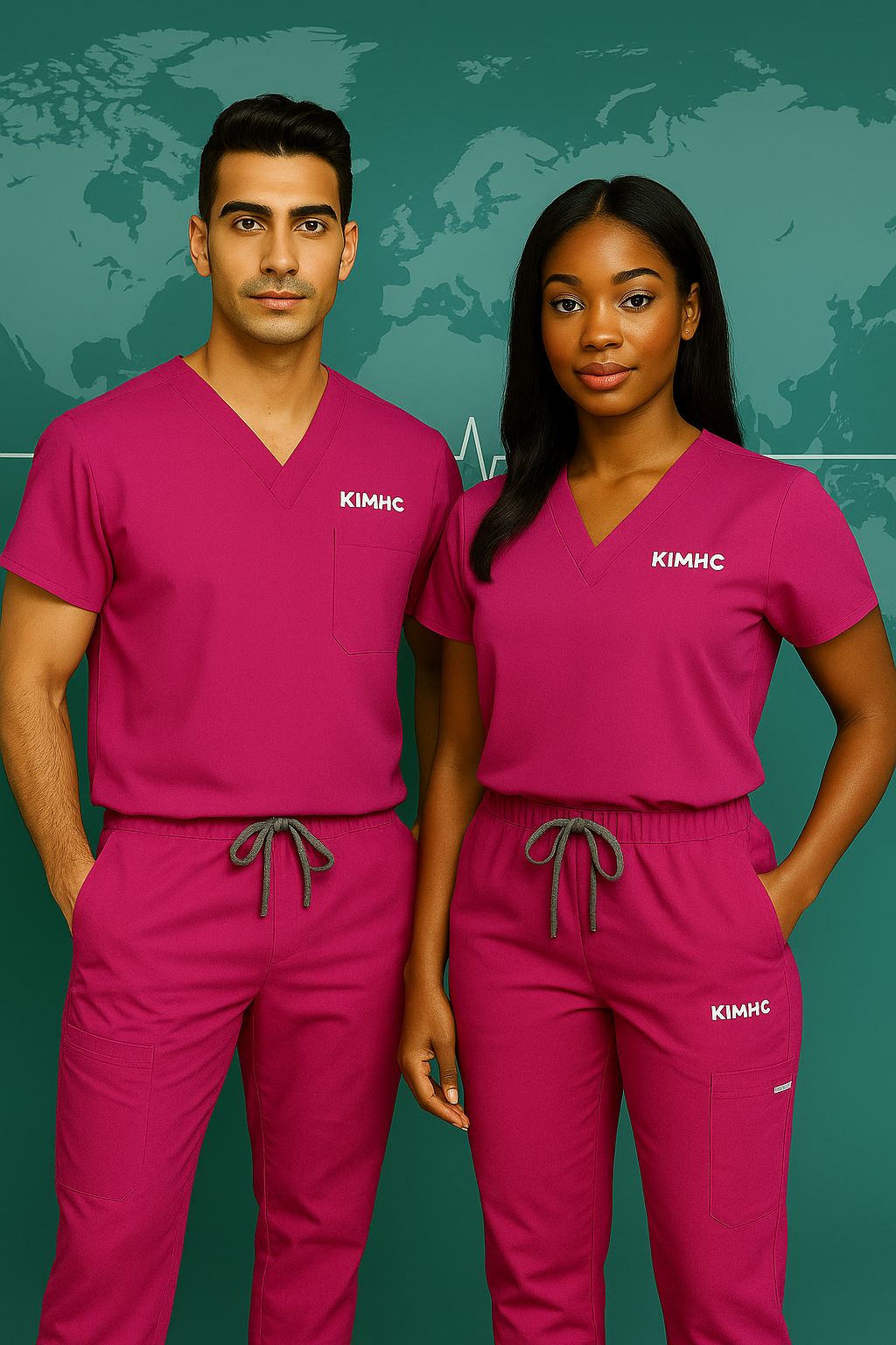 Short sleeve scrubs